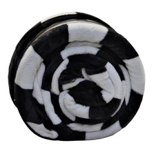 Load image into Gallery viewer, Life Comfort Reversible Sherpa Plush Blanket - King Black/White Checker-Bedding-Liquidation Nation
