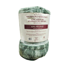 Load image into Gallery viewer, Life Comfort Sherpa Plush Blanket King Green
