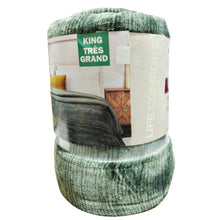 Load image into Gallery viewer, Life Comfort Sherpa Plush Blanket King Green
