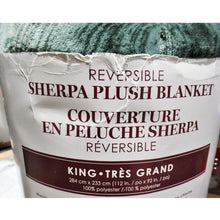 Load image into Gallery viewer, Life Comfort Sherpa Plush Blanket King Green

