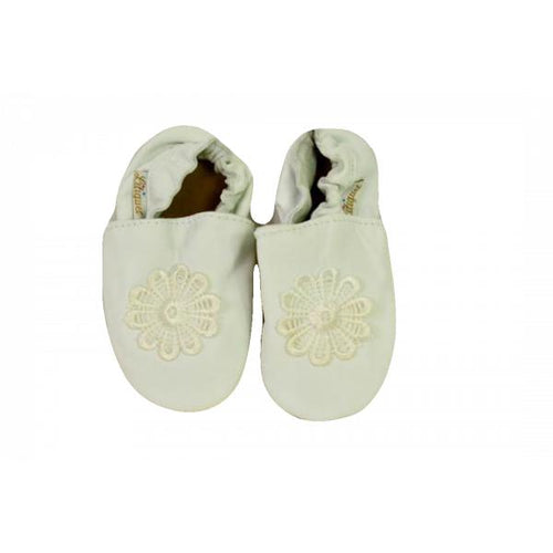 Litiquet Slip-on Soft Sole Infant Shoe-2-3 Years-Flower White