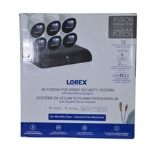 Load image into Gallery viewer, Lorex 4K Fusion DVR Wired Security System with Dual Warning Lights
