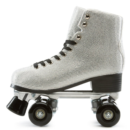 Lucky Brand Women's Archie-15 Bling Lace-up Roller Skates Silver - Size 7