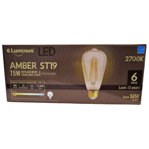 Luminus ST19 LED Bulb Pack of 6