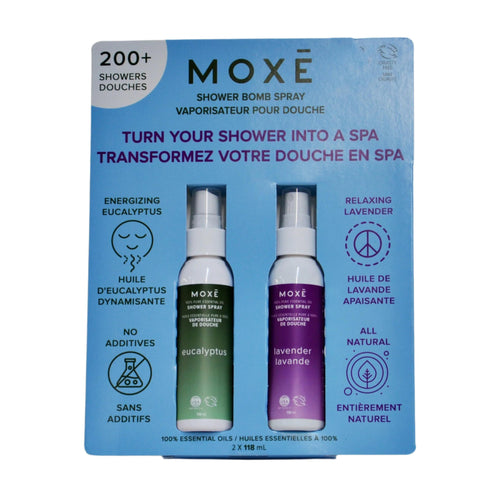 MOXĒ Mist Shower Bomb Spray, 2 x 118ml