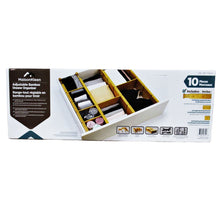 Load image into Gallery viewer, MaisonKleen Adjustable Bamboo Drawer Organizer
