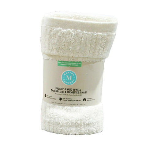 Martha Stewart 100% Cotton Hand Towel Ivory