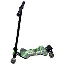 Load image into Gallery viewer, Melo SideWinder Light-Up Quad Kick Scooter Green
