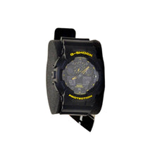 Load image into Gallery viewer, Men&#39;s Casio G-Shock Yellow Accent Black Resin Strap Watch with Black Dial (Model: GA100CY-1A)
