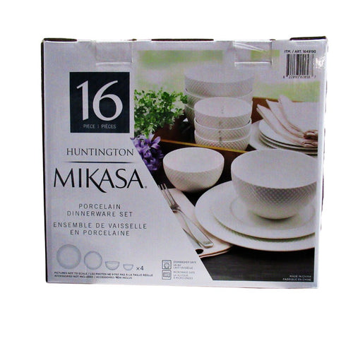 Mikasa Huntington Porcelain Dinnerware Set 16 Piece