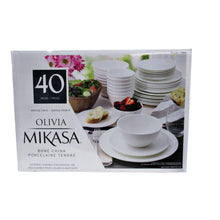 Load image into Gallery viewer, Mikasa Olivia Bone China Dinnerware Set 40 Piece-Home-Liquidation Nation
