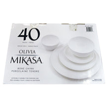 Load image into Gallery viewer, Mikasa Olivia Bone China Dinnerware Set 40 Piece-Liquidation Store
