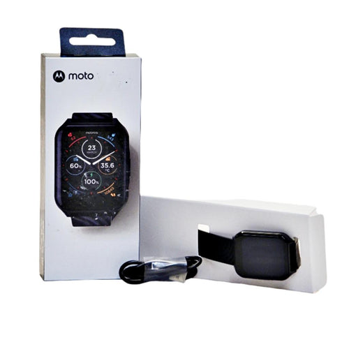 Motorola Moto Watch 70 Black Smartwatch with Heart Rate Monitor