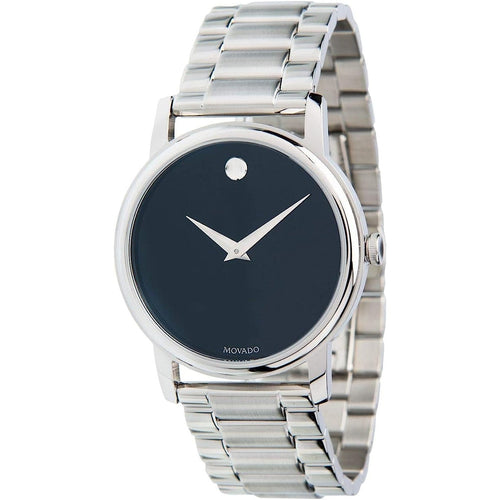 Movado 2100014 Men's Museum Black Dial Swiss Quartz Watch