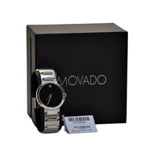 Load image into Gallery viewer, Movado Men&#39;s Quartz Black Dial Watch - Silver tone
