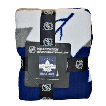 Load image into Gallery viewer, NHL Power Plush Toronto Maple Leafs Throw
