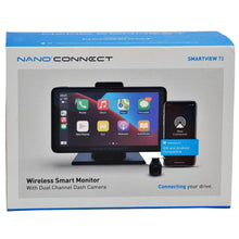 Load image into Gallery viewer, Nano Connect Wireless Smart Monitor with Dual Channel Dash Camera
