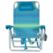 Load image into Gallery viewer, Nautica Adjustable Beach Chair Light Blue
