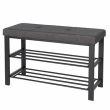 Load image into Gallery viewer, Neatfreak Fabric Upholstered Shoe Storage Bench
