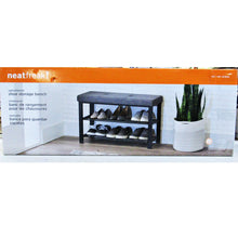Load image into Gallery viewer, Neatfreak Fabric Upholstered Shoe Storage Bench
