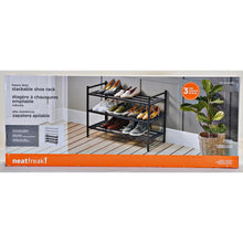 Load image into Gallery viewer, Neatfreak! Heavy Duty Stackable Shoe Rack - 3 Tier - Charcoal Grey
