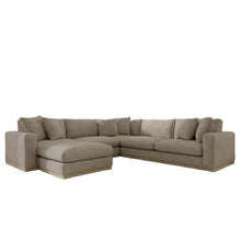 Load image into Gallery viewer, Nice Link 4-piece Fabric Sectional with Ottoman

