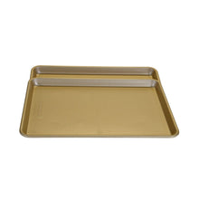 Load image into Gallery viewer, Nordic Ware Gold Bakeware Only 2 Sheets of a 3 Pack
