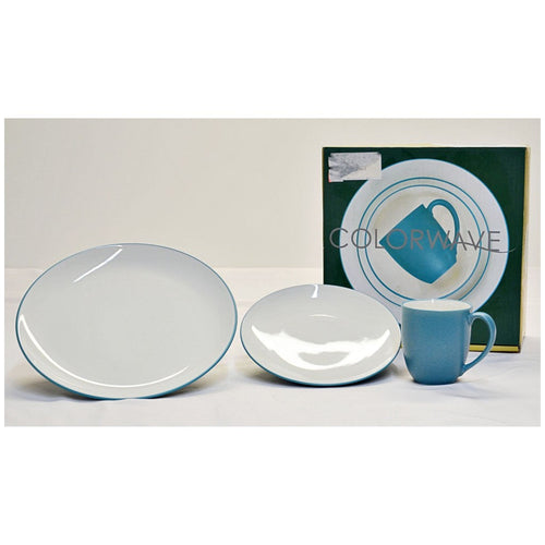 Noritake Colorwave Stoneware Coupe Place Setting - Turquoise