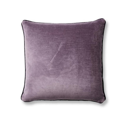 ONE KINGS LANE Eliza Pillow Aubergine/Mauve Velvet 20