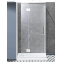 Load image into Gallery viewer, OVE Nicole 42 in. Corner Shower Enclosure with Base Chrome/White
