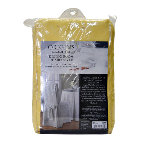 Origins Microfiber Dining Room Chair Cover Yellow - Used