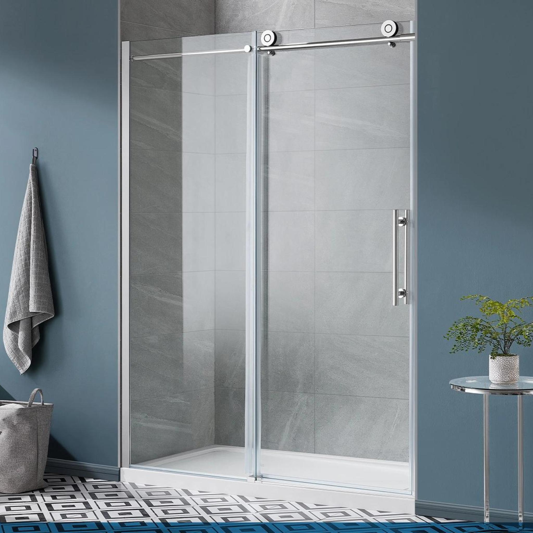 Ove Shower Doors & Base Canberra 60" Sliding Door Liquidation Nation