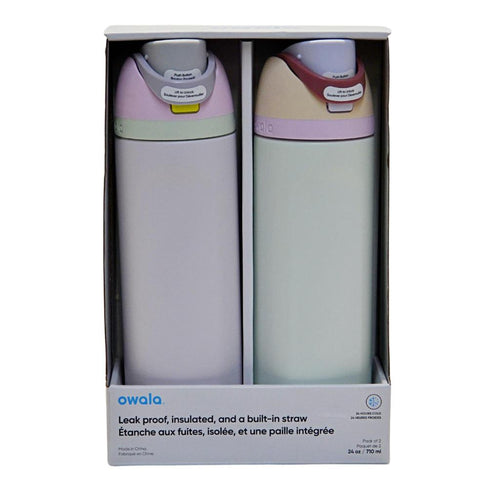 Owala Free-Sip Insulated Water Bottle 710ml - 2 Pack