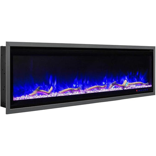 Paramount Kennedy II 152.4 cm (60 in.) Wall Mounted Electric Fireplace Grey