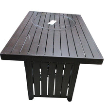 Load image into Gallery viewer, Paramount Rectangle Aluminum Smokeless Fire Pit Table with Lid

