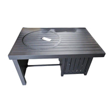 Load image into Gallery viewer, Paramount Rectangle Aluminum Smokeless Fire Pit Table with Lid
