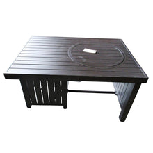 Load image into Gallery viewer, Paramount Rectangle Aluminum Smokeless Fire Pit Table with Lid
