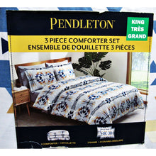 Load image into Gallery viewer, Pendleton Comforter Set 3 Piece King Grey
