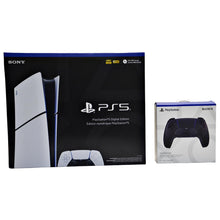 Load image into Gallery viewer, PlayStation 5 Slim Digital Console Bundle with Midnight Black DualSense Wireless Controller
