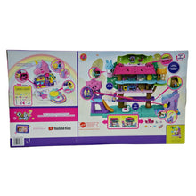 Load image into Gallery viewer, Polly Pocket Pollyville Pet Adventure Treehouse Playset w/ Unicorn Salon
