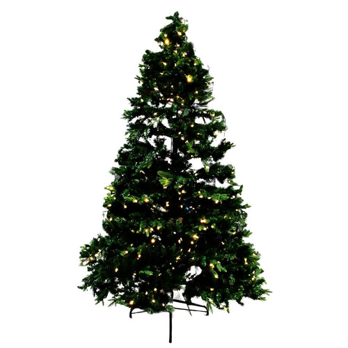 Pre-Lit EZ Connect Artificial Christmas Tree 350 Color-Changing LED Lights 7.5 ft