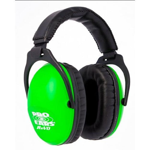 Pro Ears ReVO Series Ear Muffs 26 NRR Neon Green PE26UY003