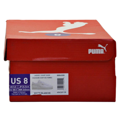 Puma Ladies Court Shoe White Size 8