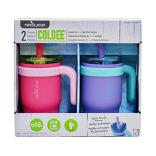 Load image into Gallery viewer, REDUCE 414ml Coldee Tumbler with Handle for Kids (Magnetic Purple/Pink)
