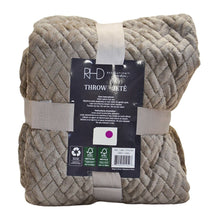 Load image into Gallery viewer, RHD Quilted Throw 152cm x 177cm - Taupe
