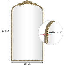 Load image into Gallery viewer, Ravena Floor Mirror Gold Used
