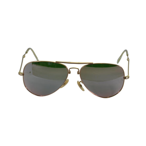 Ray-Bans Aviator Folding Unisex - RB3479 Polished Gold Frame Green Lenses with Copper Flash