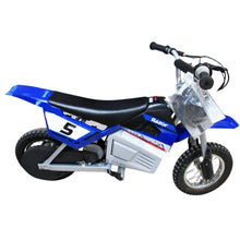 Load image into Gallery viewer, Razor 24V MX350 Dirt Rocket Electric Powered Ride On Bike Blue
