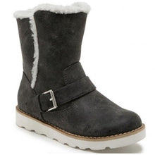 Load image into Gallery viewer, Revel Devin Girls Fur Lined Motto Boots Dark Grey 3
