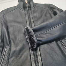 Load image into Gallery viewer, Ricardo B.H. Moto Sheepskin Bomber Jacket Black Medium
